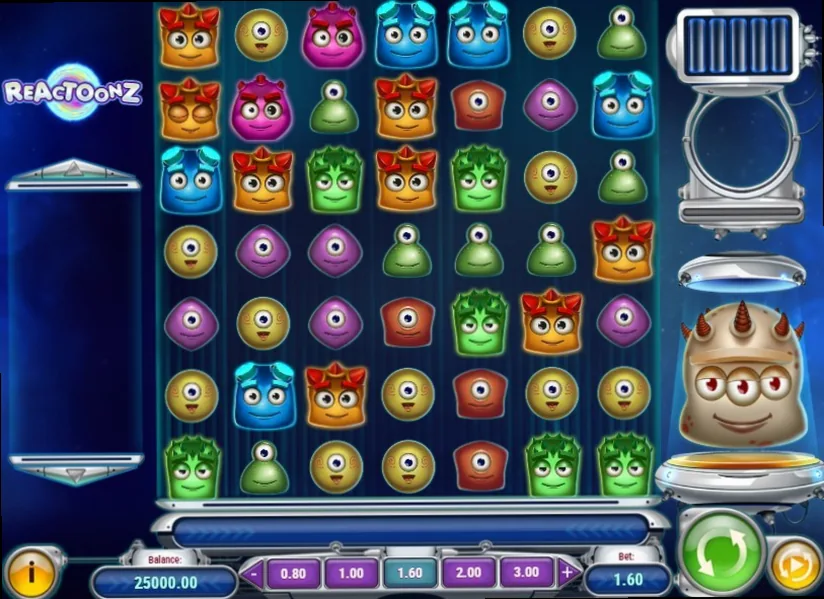 Reactoonz door Play'n GO